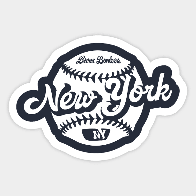 New York Baseball Sticker by Throwzack